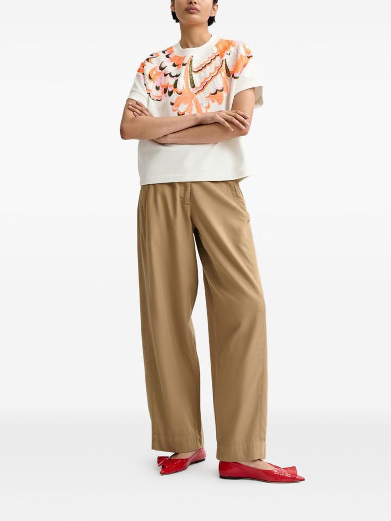 ESSENTIEL ANTWERP sequined peacock T-shirt outlook