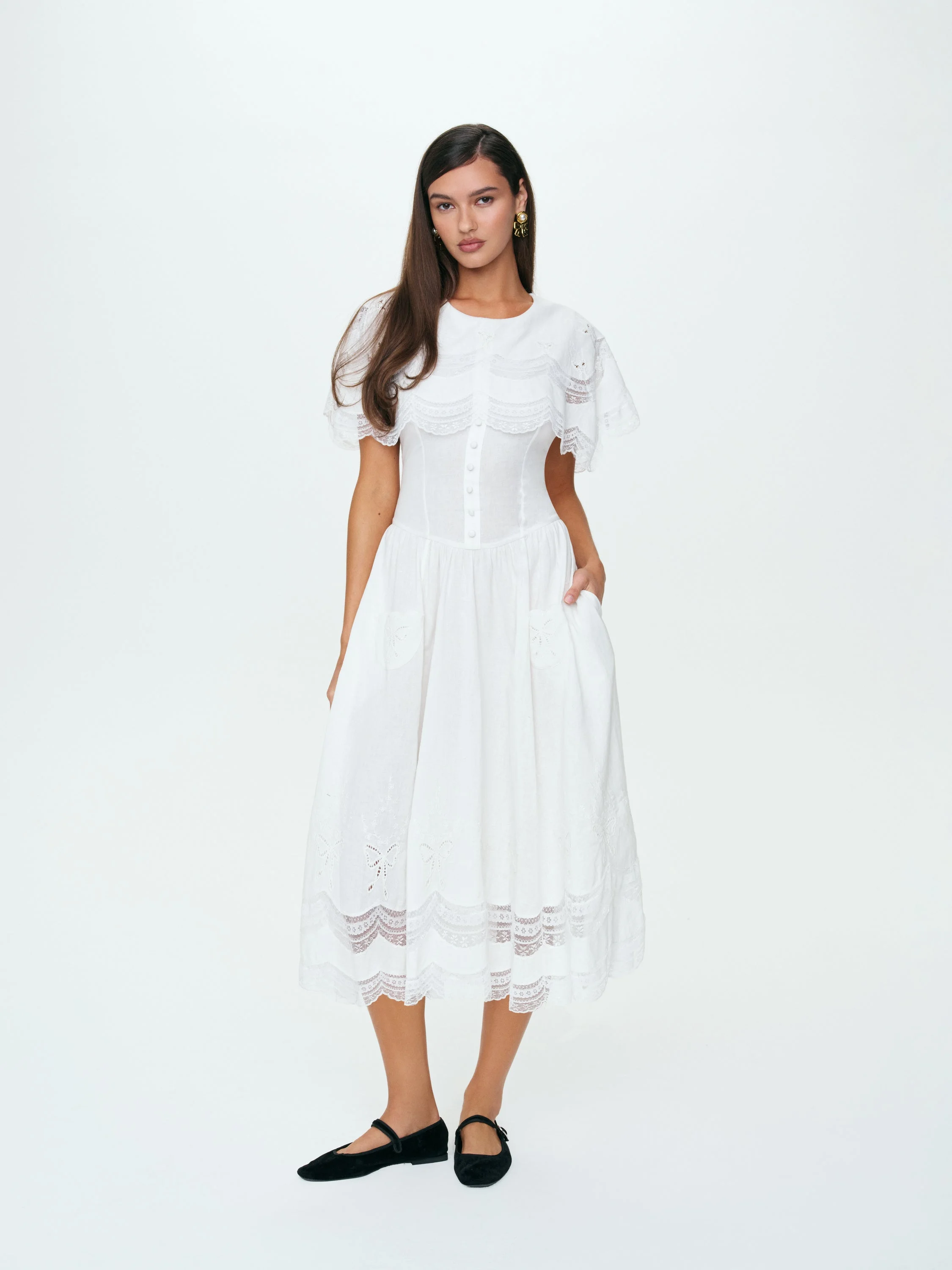 Willow Linen Midi Dress - 1