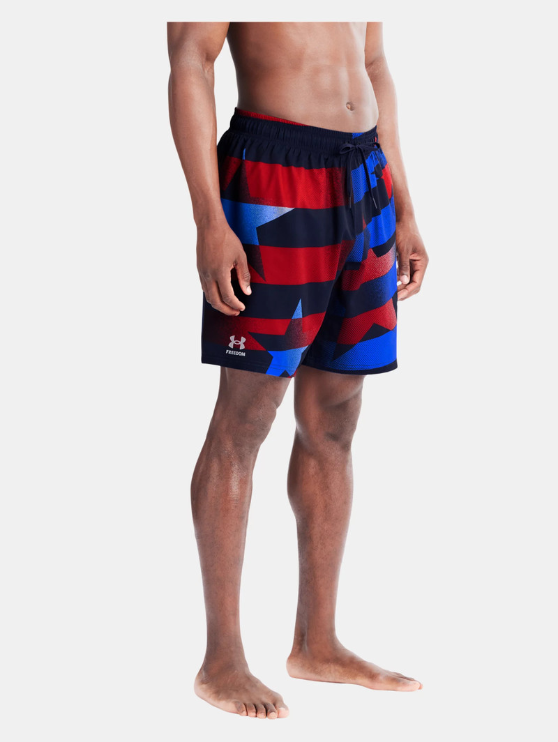 Men's UA Flag Streamer Swim Volley Shorts 5