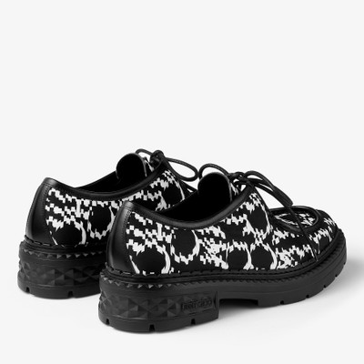 JIMMY CHOO Marlow Moccasin
Black and White Nylon Moccasins with Distorted Jimmy Choo Print outlook