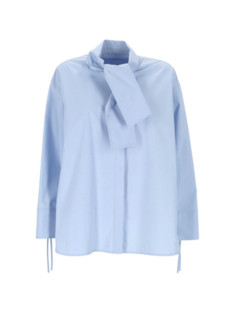 pussy-bow long-sleeve shirt 1