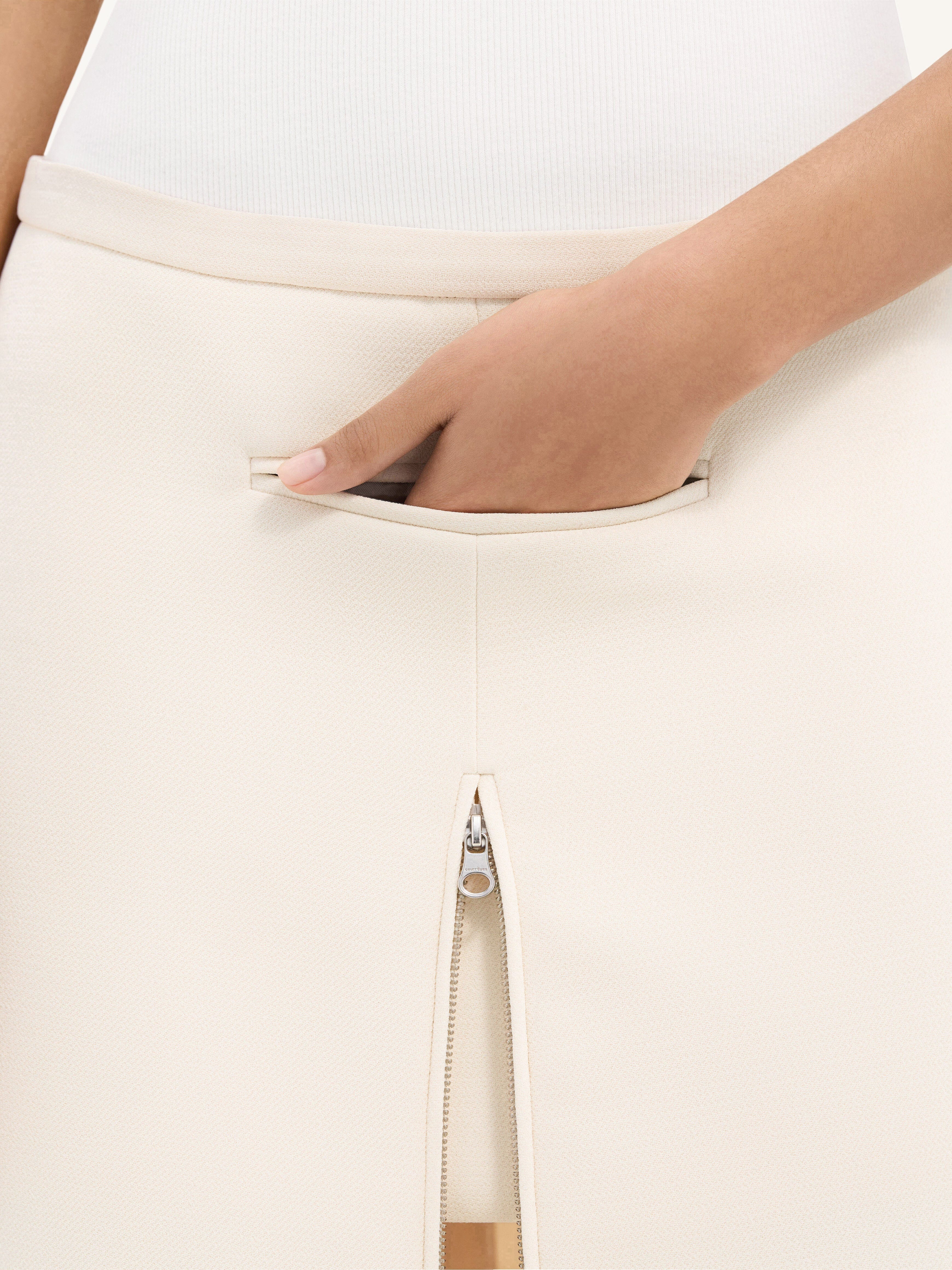 TAILORED HERITAGE CREPE MIDI SKIRT - 5