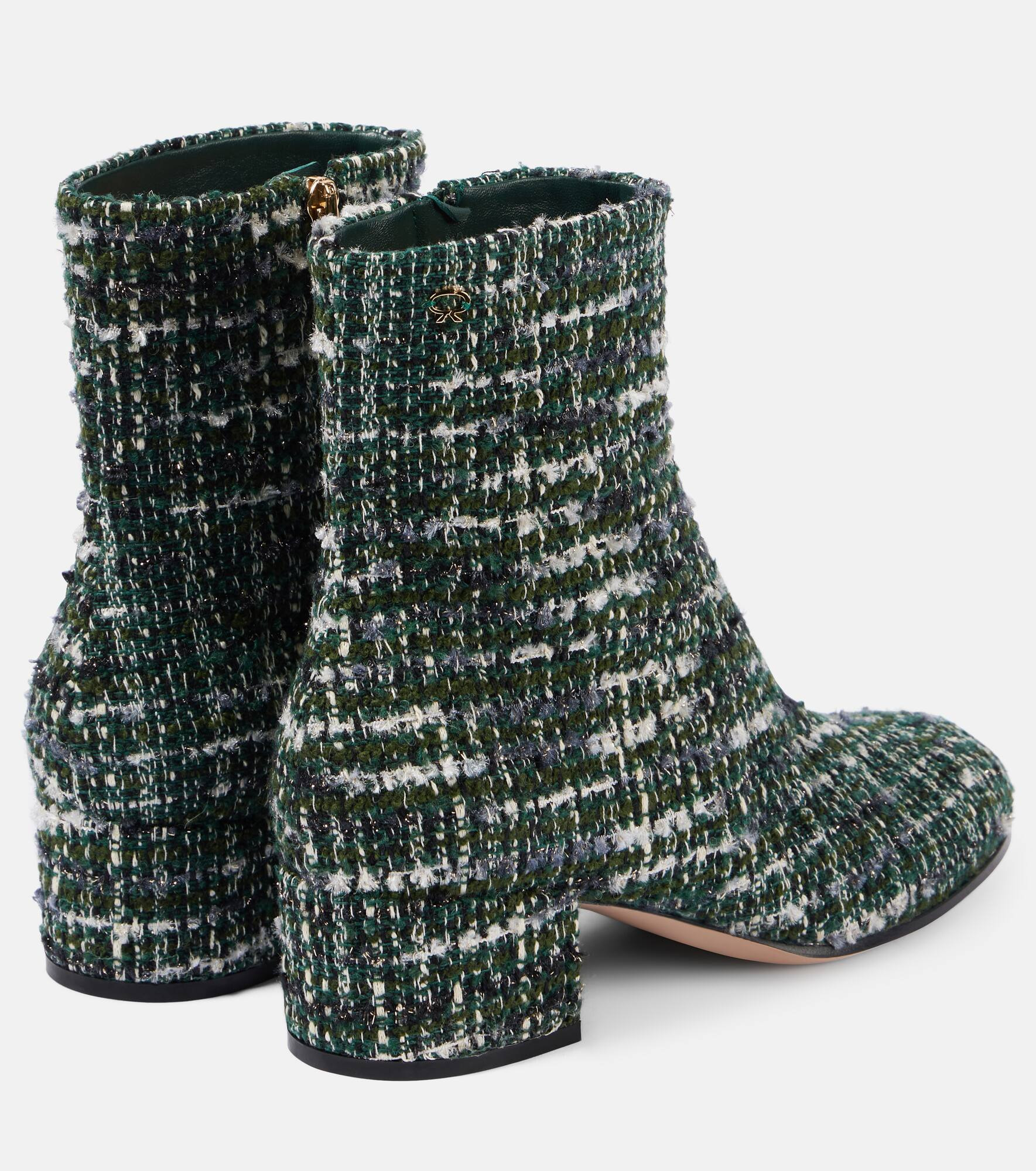Joelle bouclé tweed ankle boots - 2
