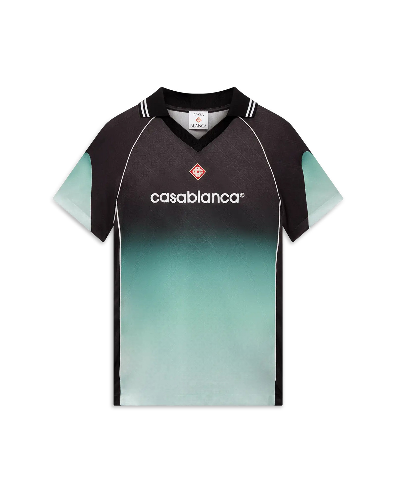 CASABLANCA Gradient Monogram Jacquard Football Shirt