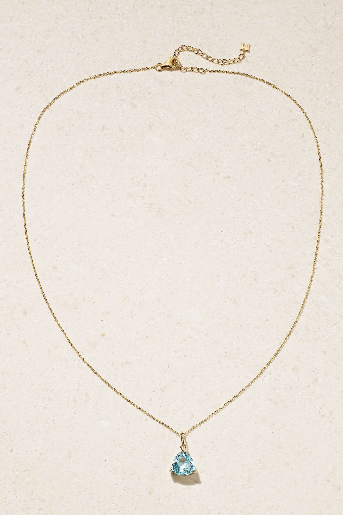 14-karat gold topaz necklace - 4