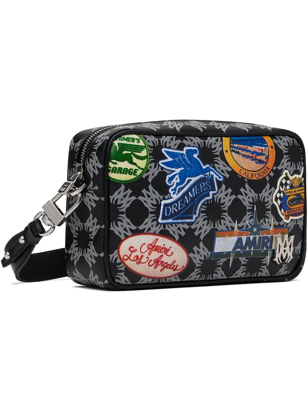 Black & Gray Station Patch Camera Case Bag - 2