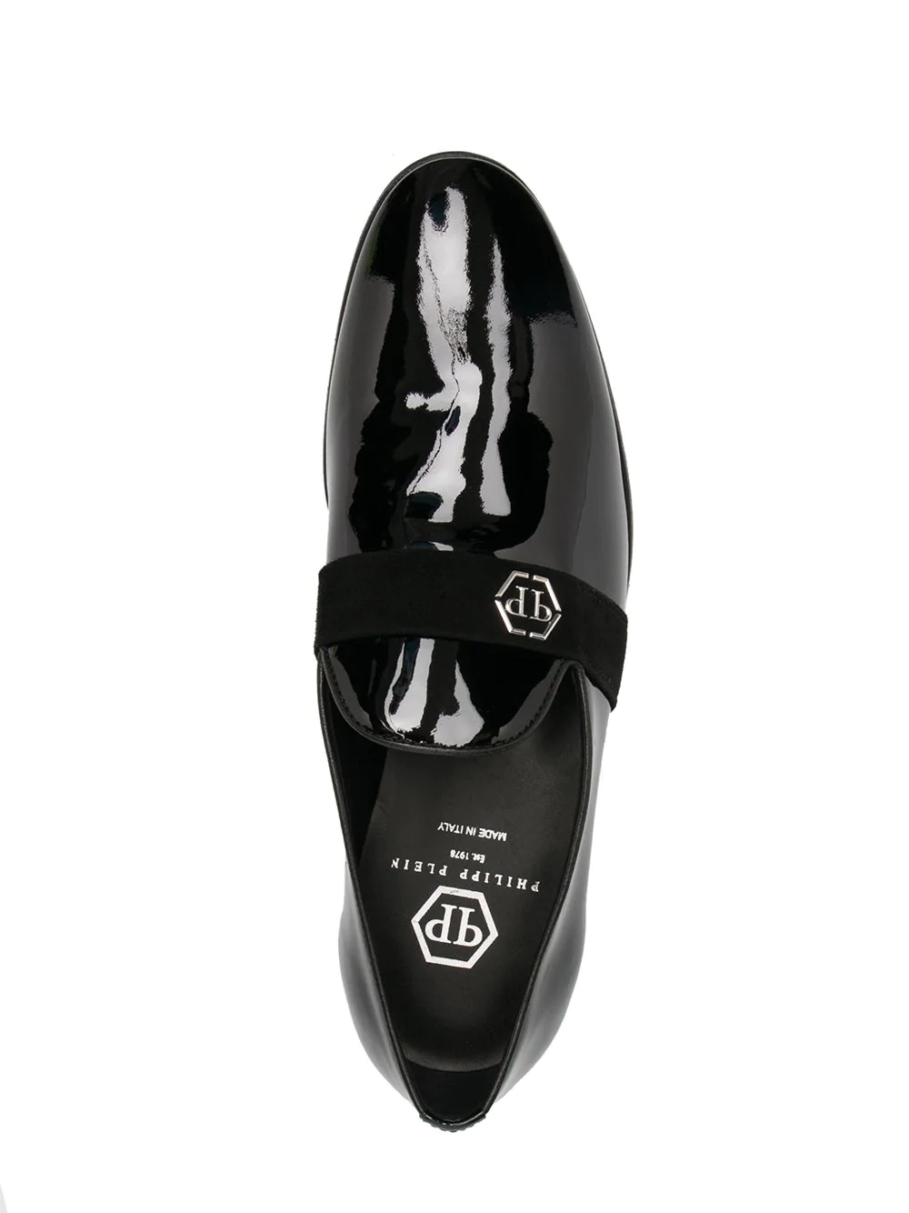 Skull glossy loafers - 6
