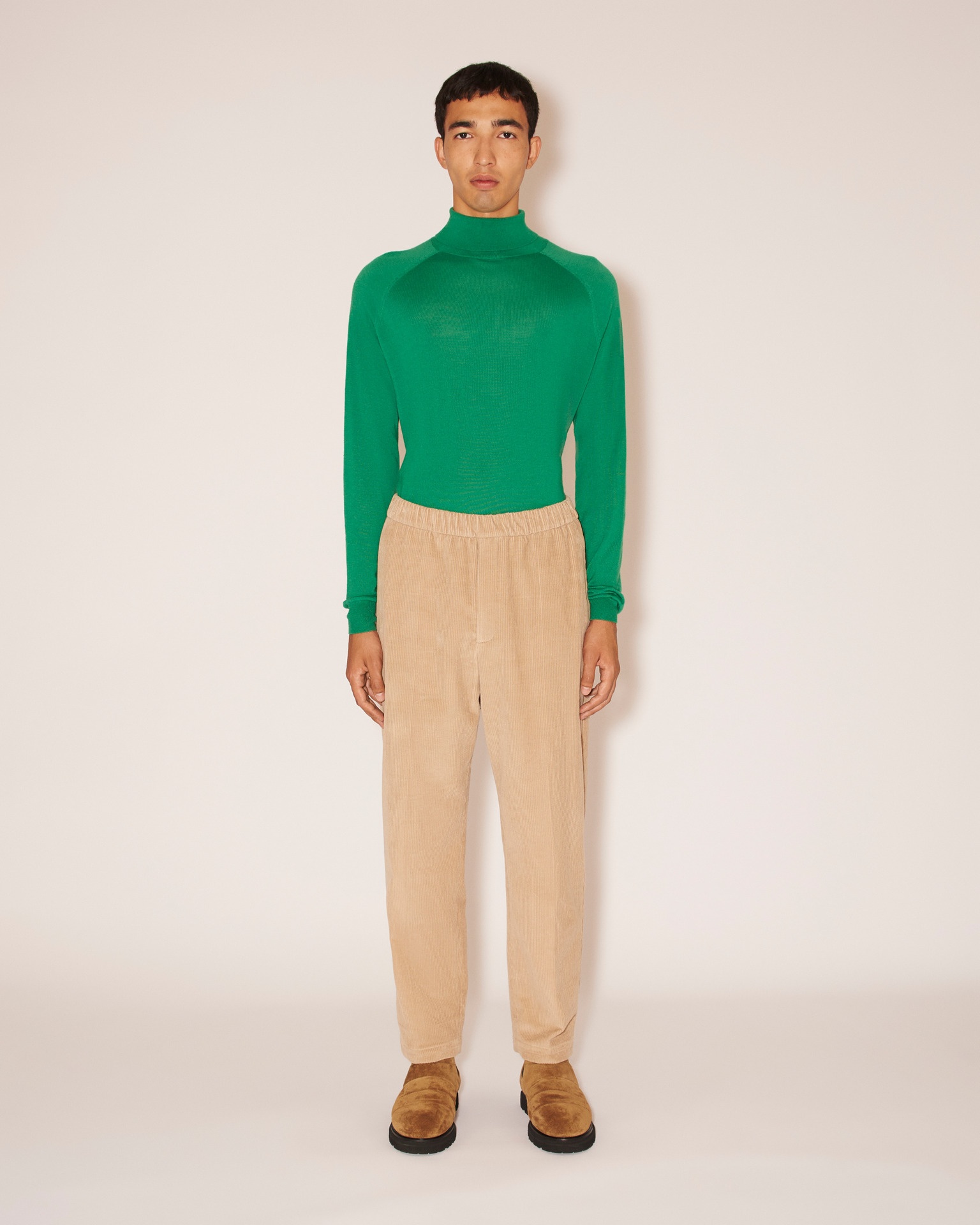 GABE - Corduroy pants - Cement gray - 3