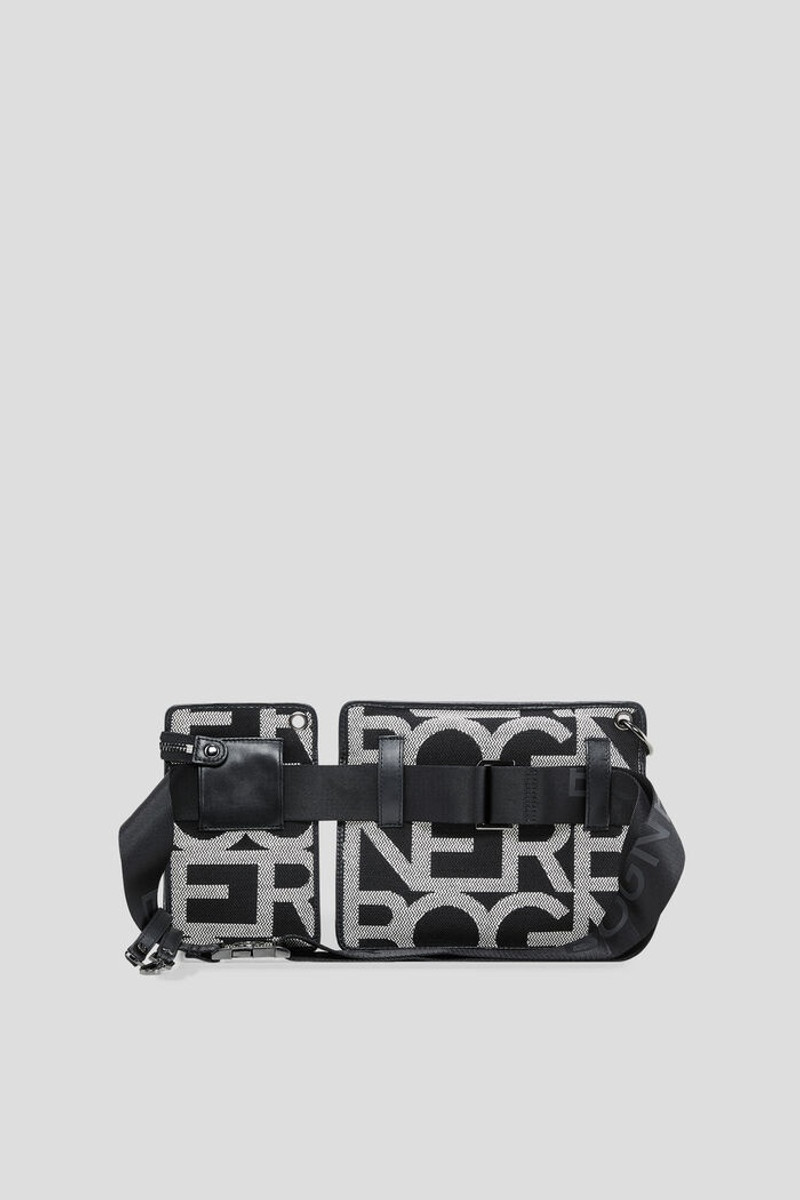 Pany Alisar Multipocket belt bag in Black/White 3