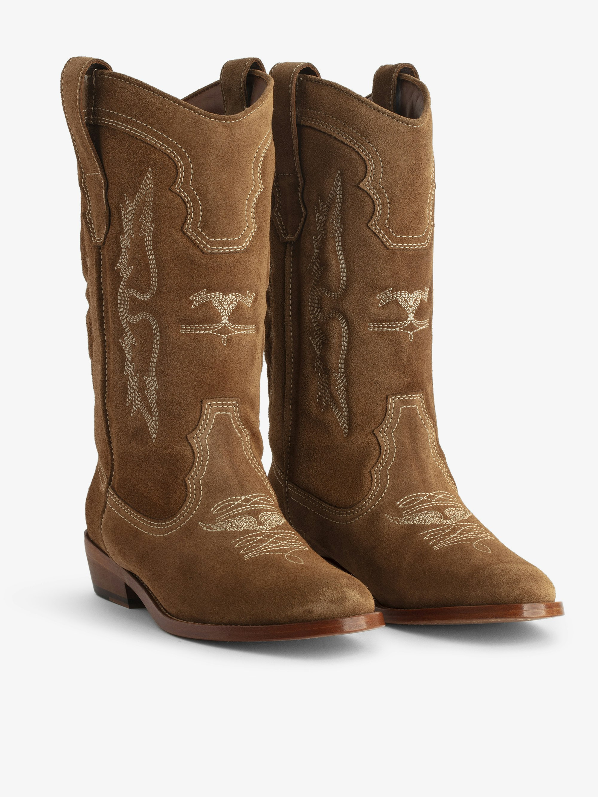 Tex Western Suede Boots - 3