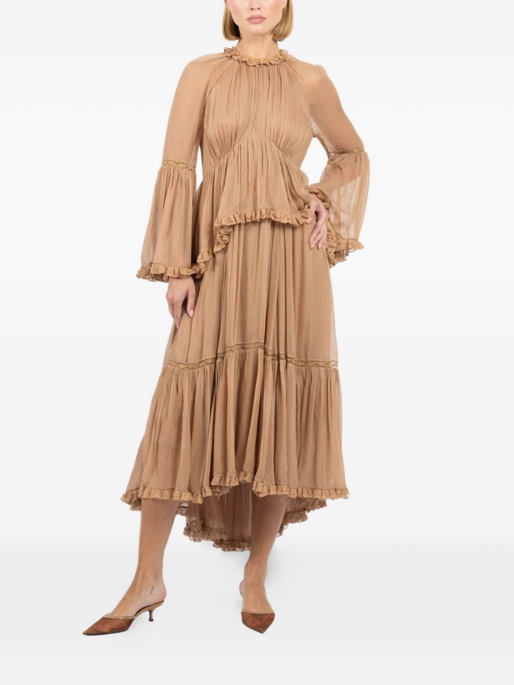 Hypnotic asymmetric-hem midi dress - 2