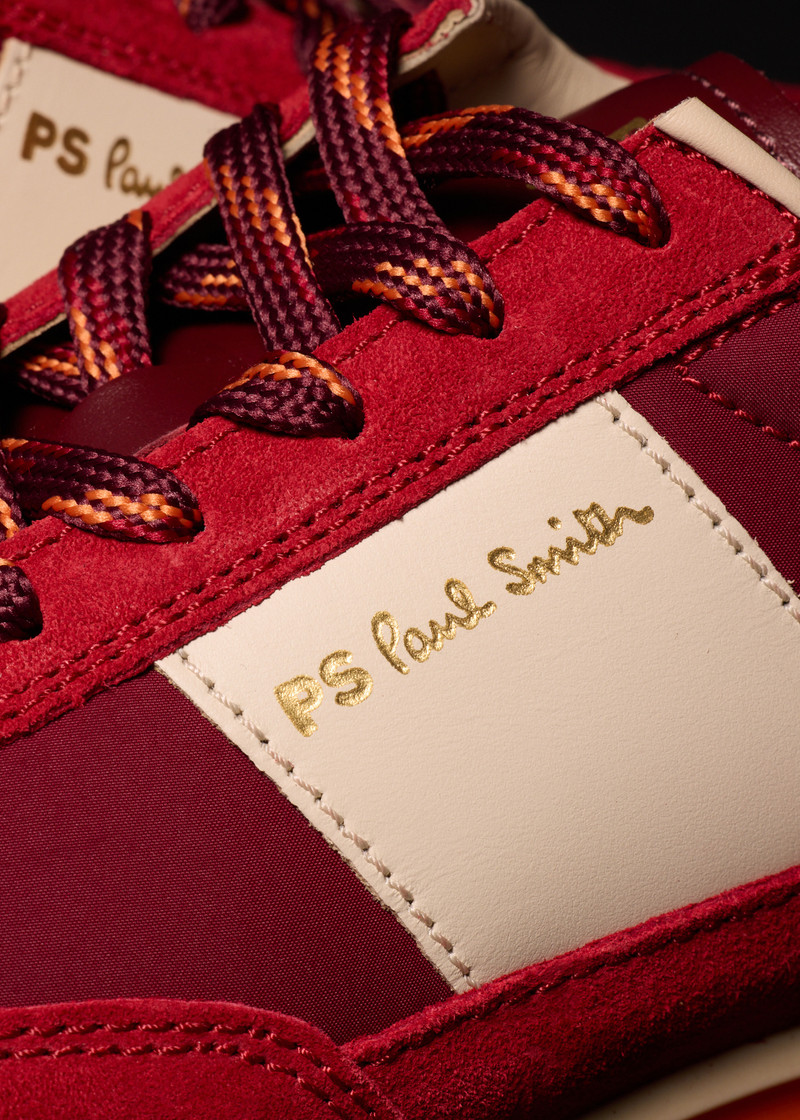Paul Smith Red 'Dover' Trainers outlook