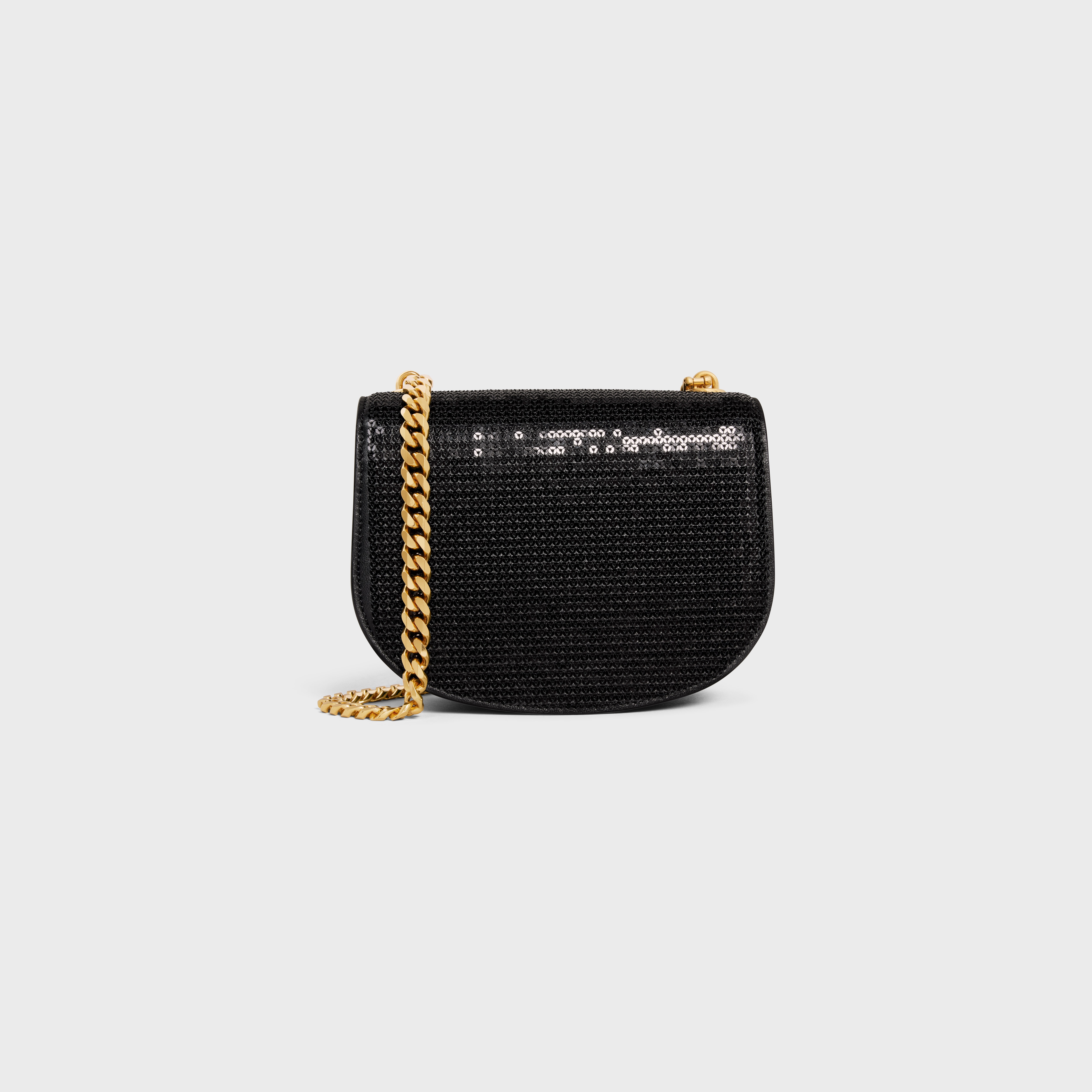 MINI BESACE TRIOMPHE ON CHAIN in SEQUINS - 3