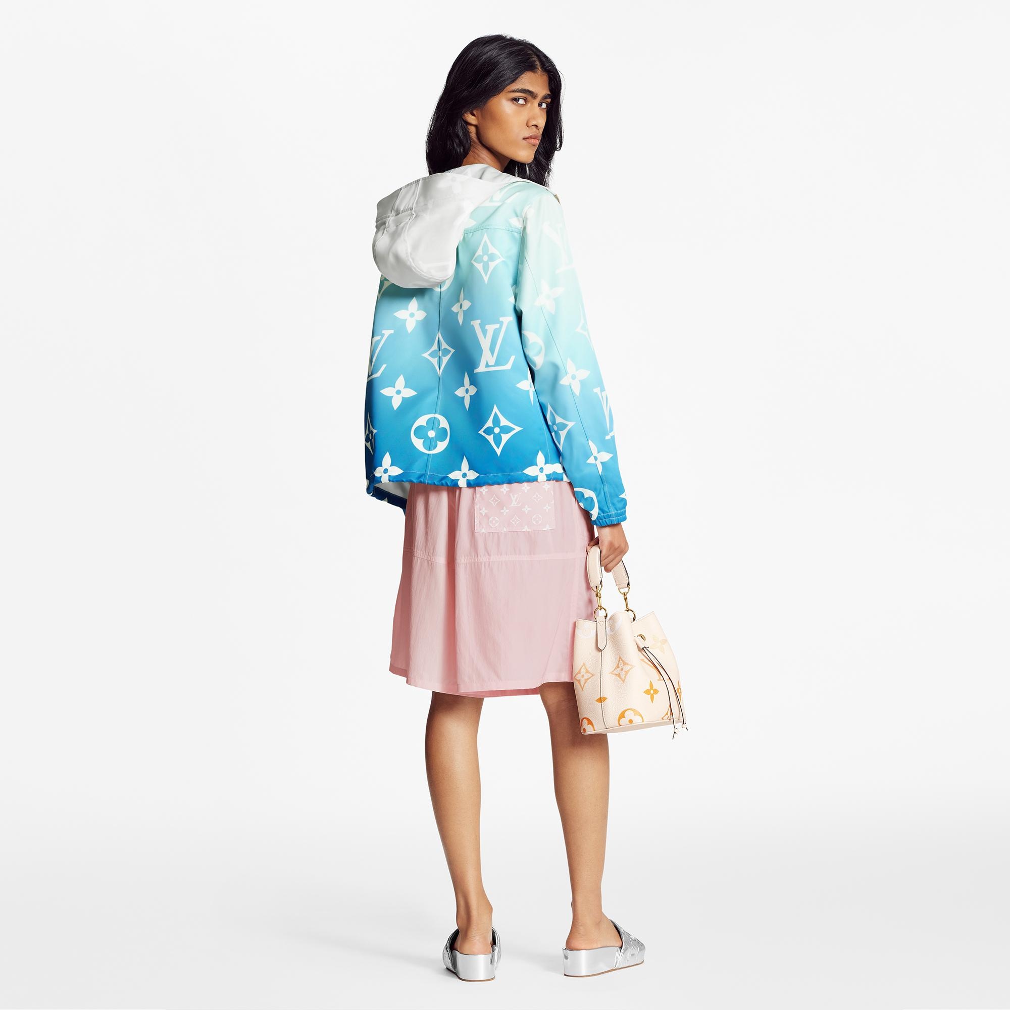 Blue Lagoon Monogram Short Hooded Parka - 5