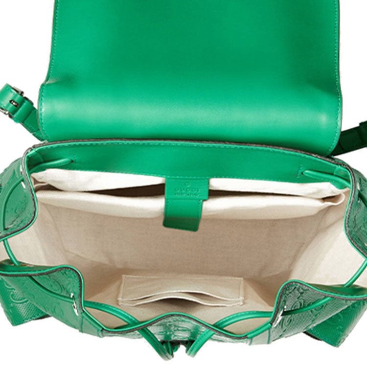 Gucci GG Printing Embossing Backpack Green 625770-1W3BN-3776 - 8