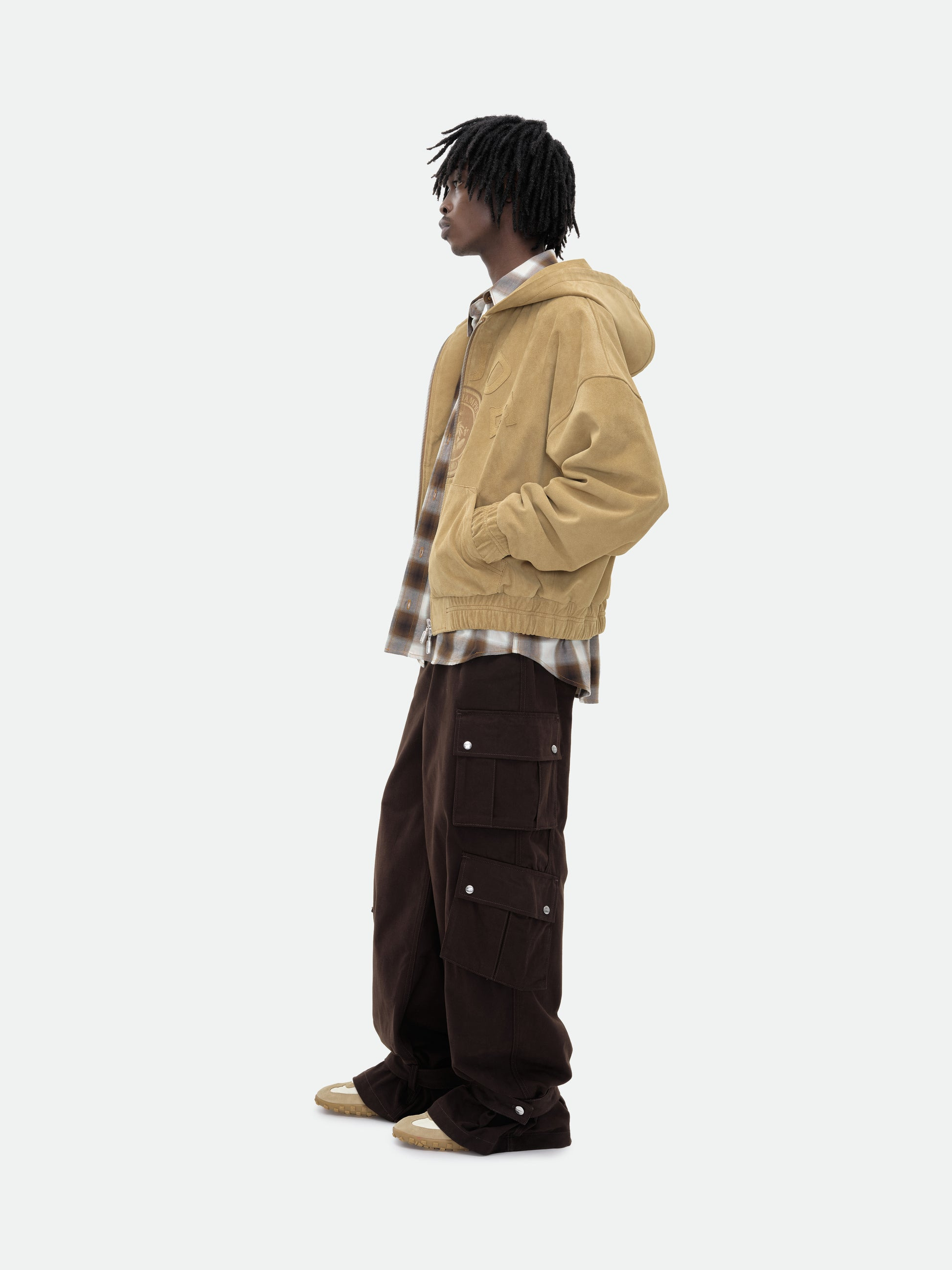 SUEDE RHUDE CREST HOODIE - 11