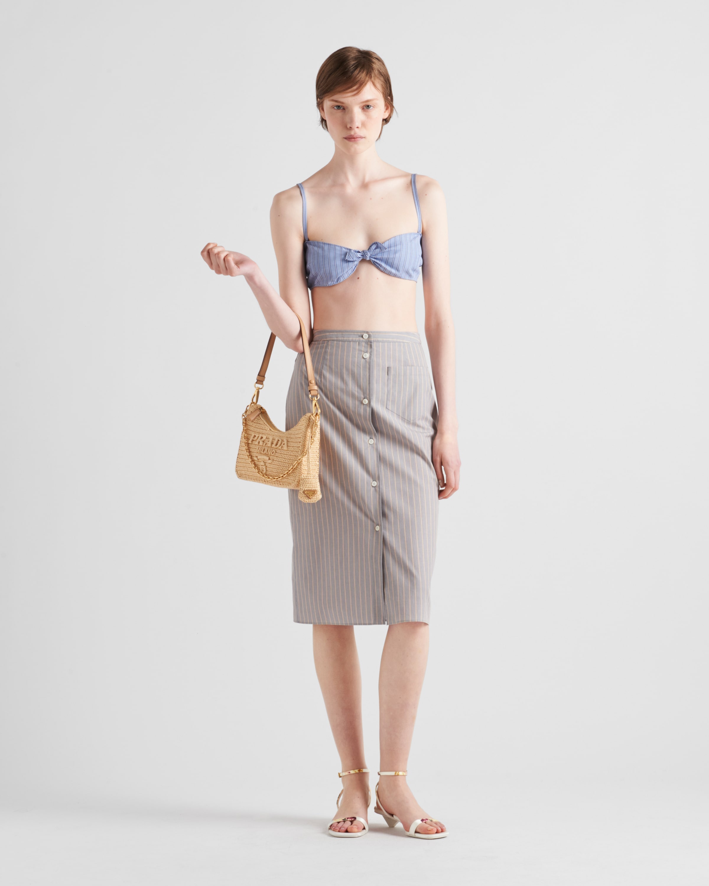 Striped chambray top - 2