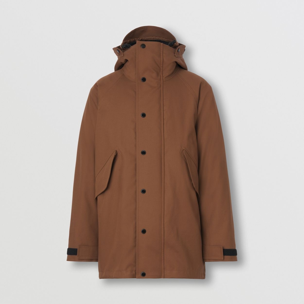 Cotton Gabardine Parka with Detachable Warmer - 1