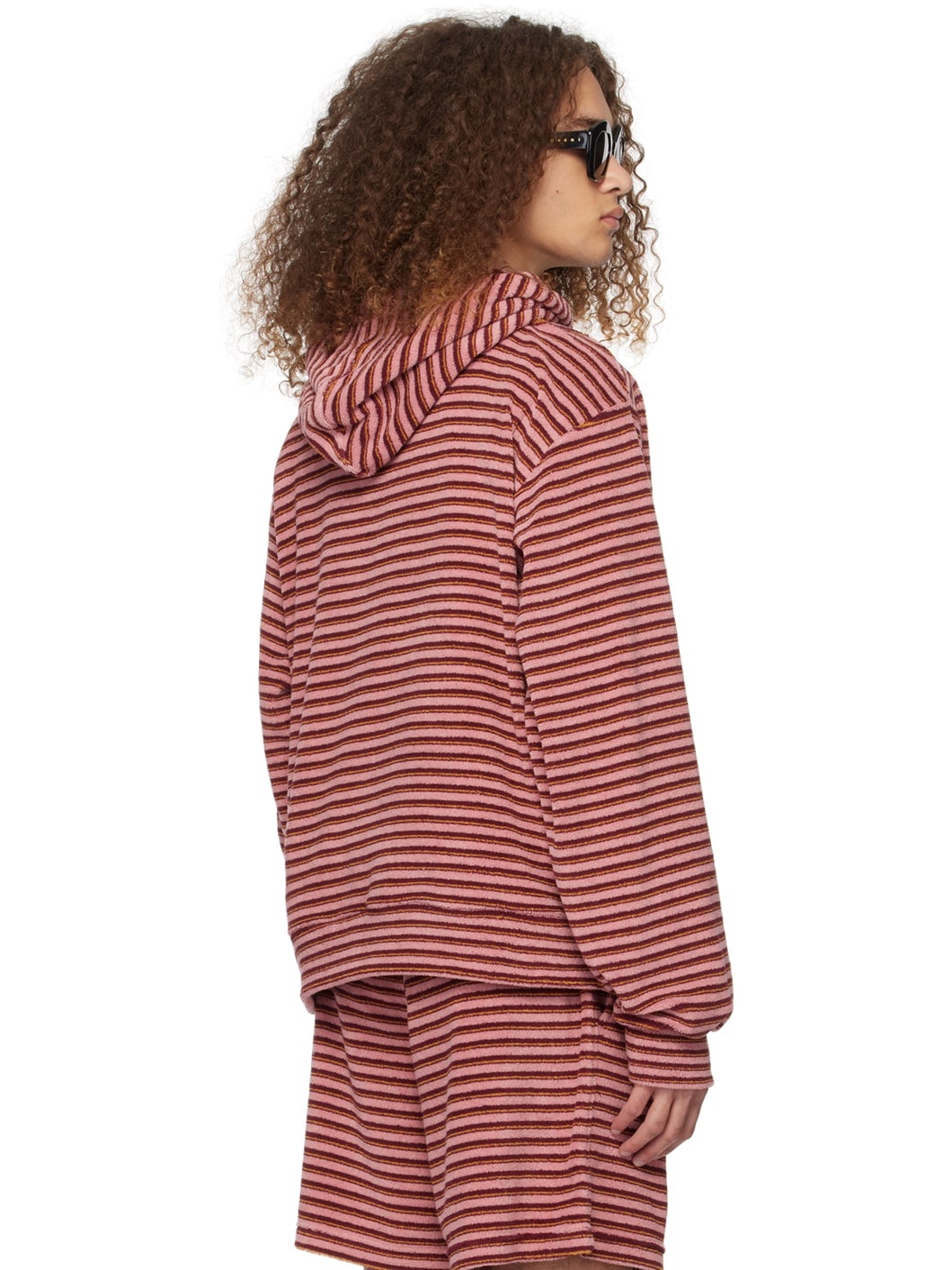 Pink Striped Hoodie - 3