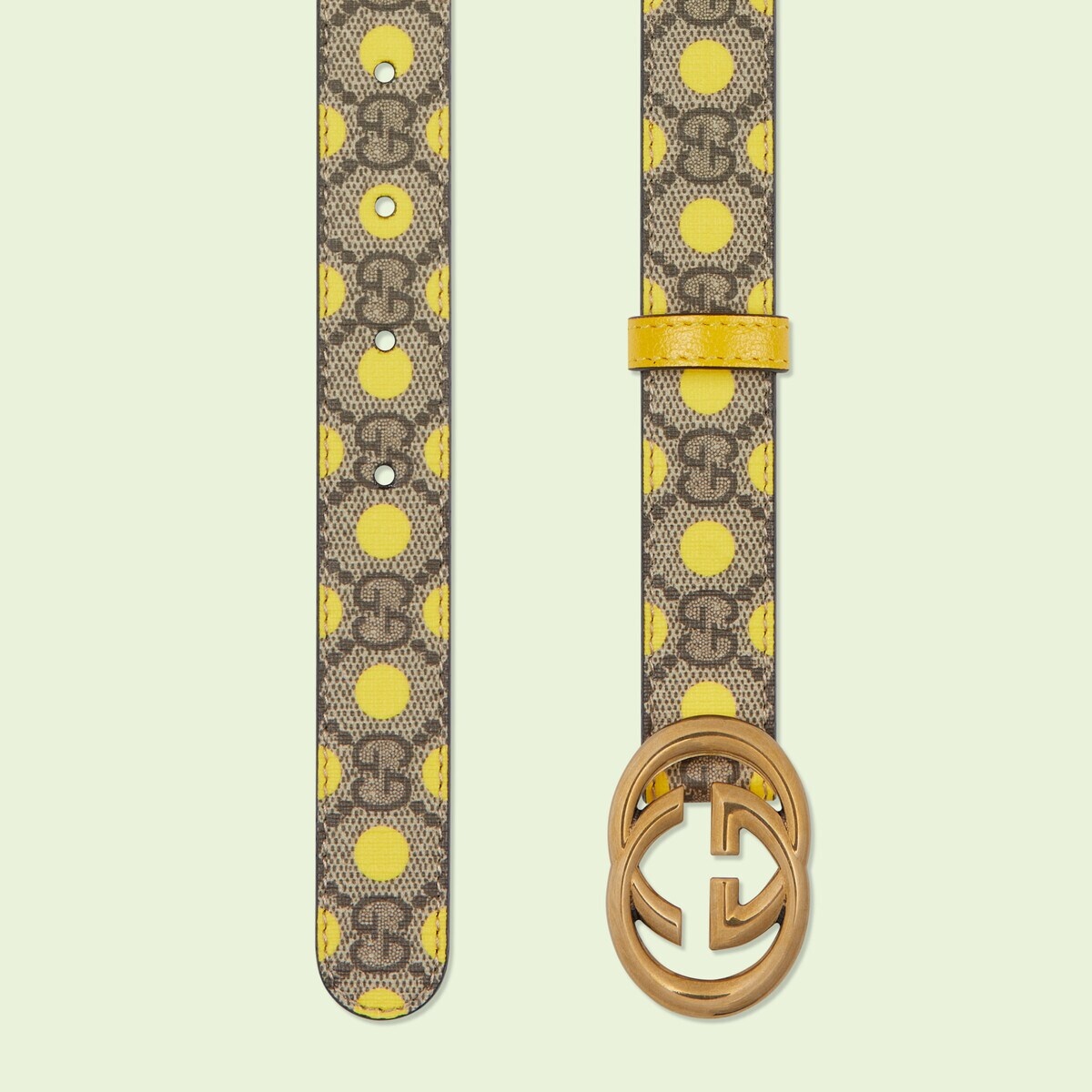 Polka-dot belt with Interlocking G - 2