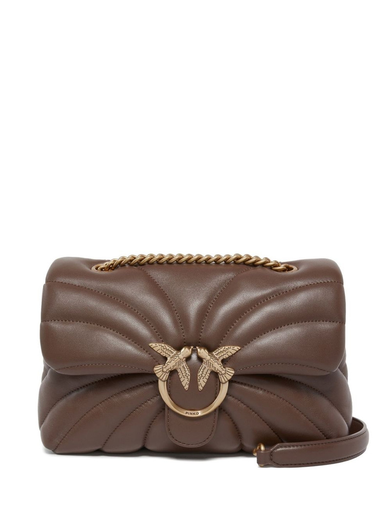 quilted birds shoulder bag 1