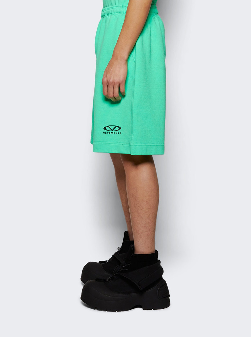 Oval Logo Shorts Neon Green 4