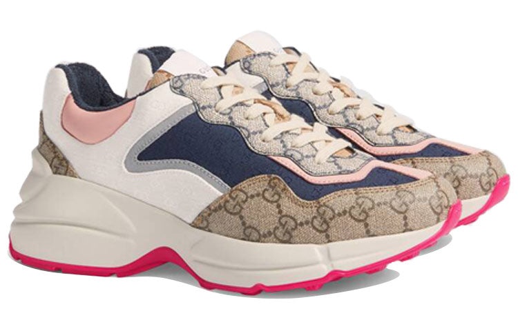 (WMNS) Gucci GG Rhyton 'Beige White Pink' 620185-99WF0-4371 - 3