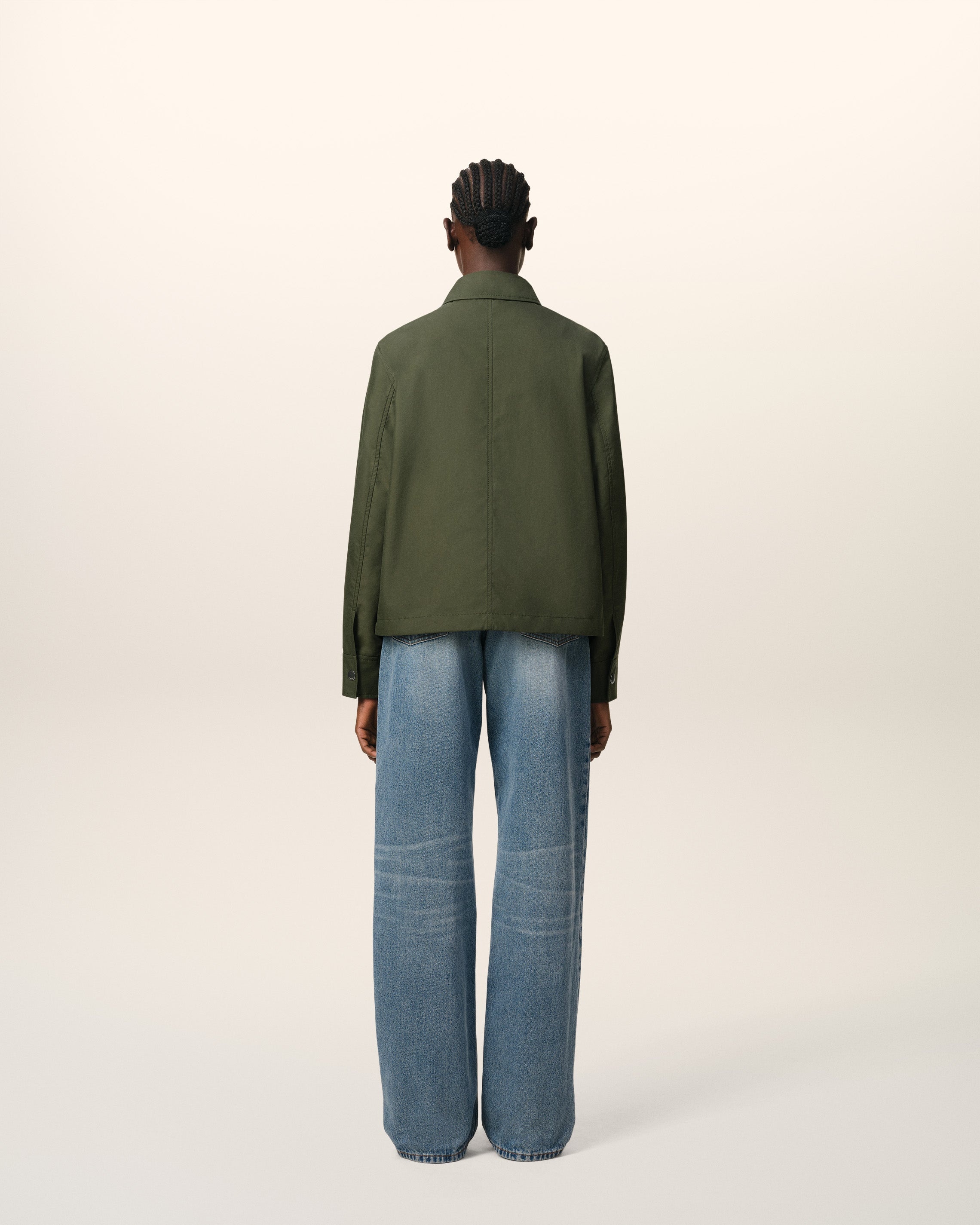 GREEN BUTTONED JACKET - 5