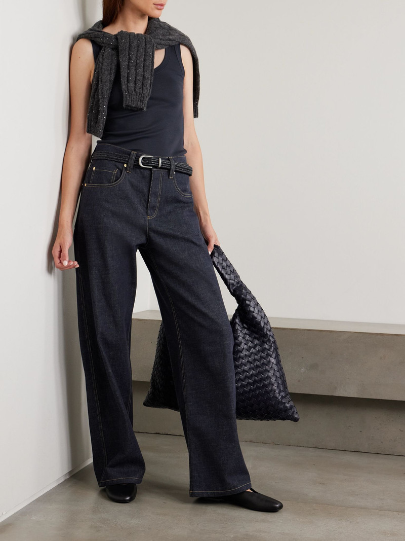 Brunello Cucinelli Wide-leg jeans Dark denim outlook