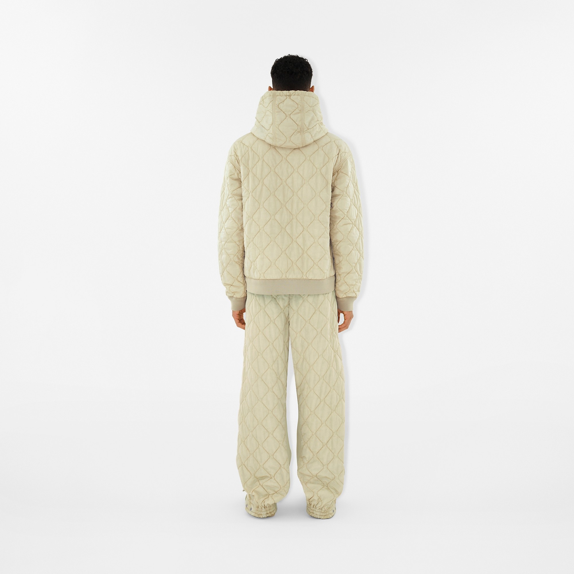 Quilted Nylon Hoodie - 4