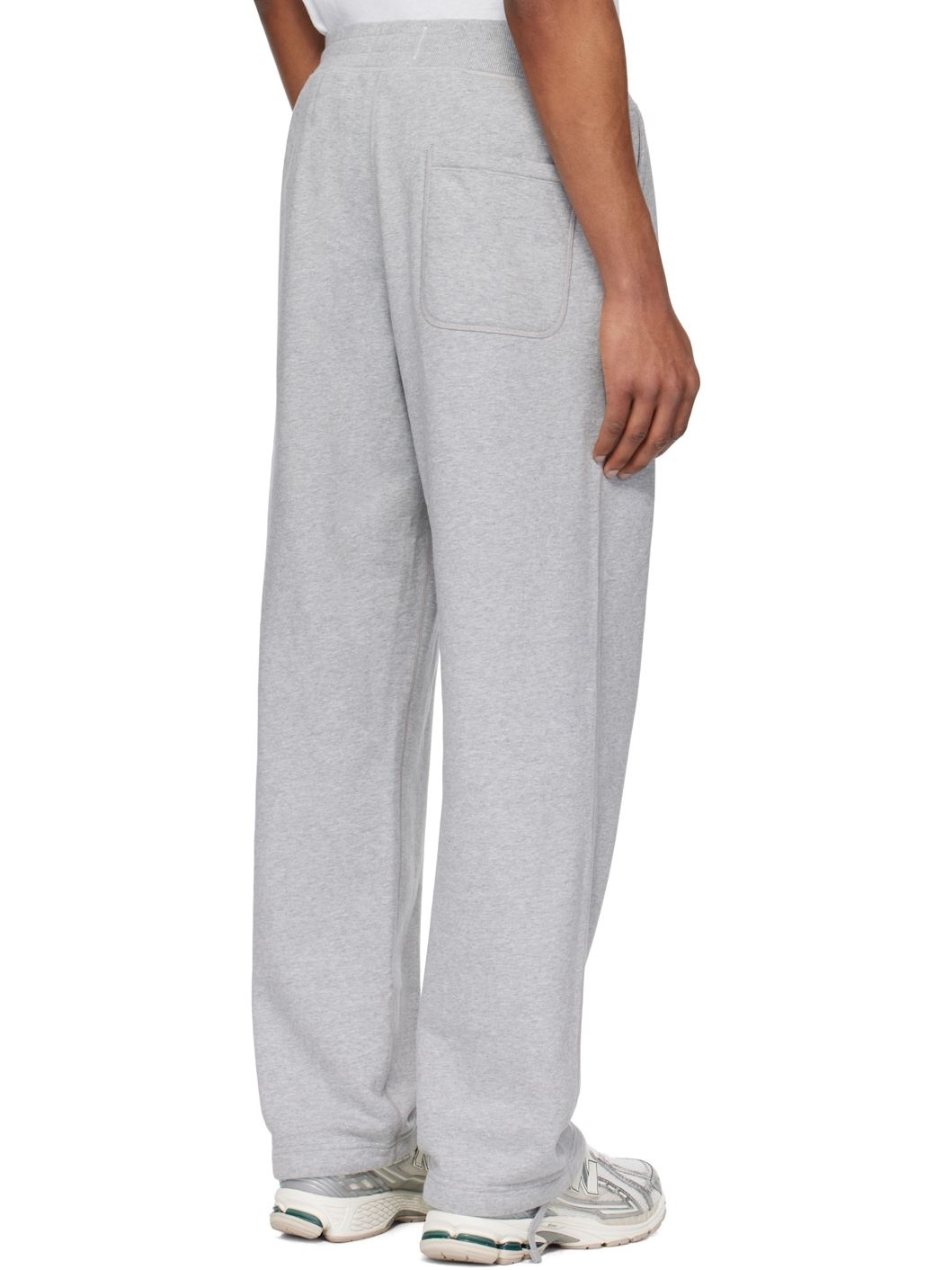 Gray Midweight Terry Relaxed Sweatpants - 3