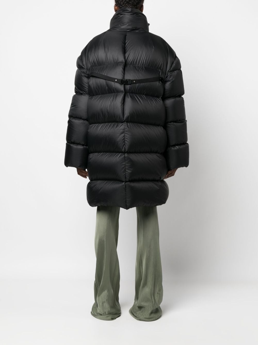 padded high-neck coat - 4