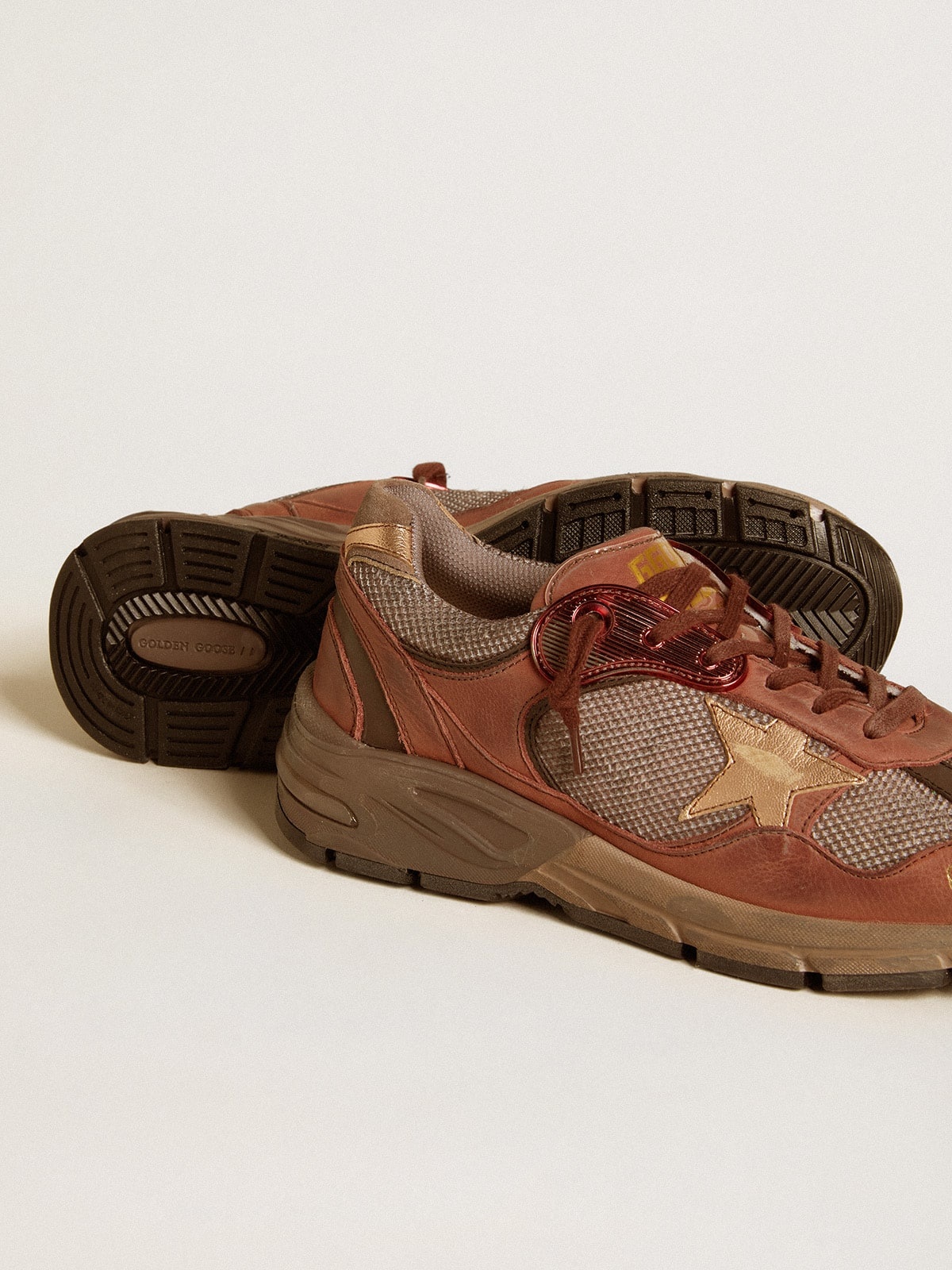 Men's Dad-Star in nubuck with gold leather star and suede heel tab - 3
