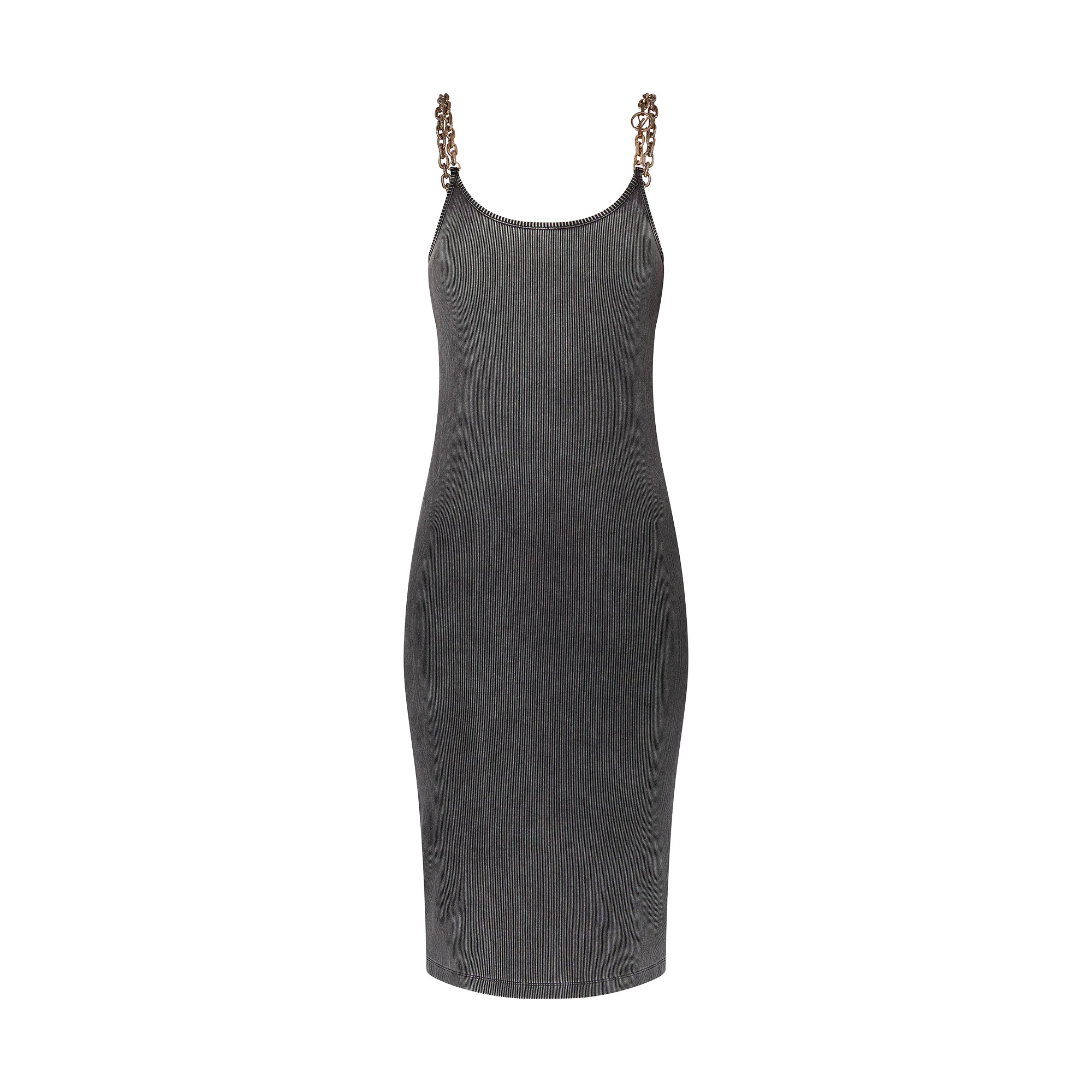 Chain Strap Tank Dress - 1