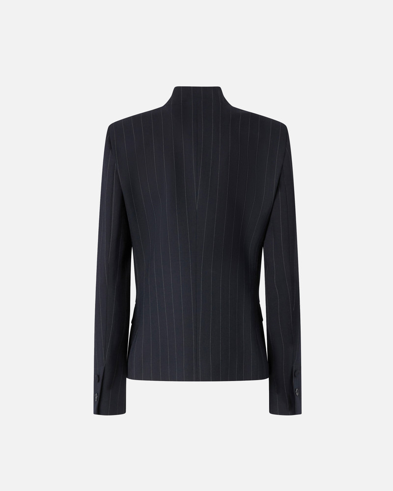PINKO FITTED PINSTRIPE WOOL BLAZER outlook