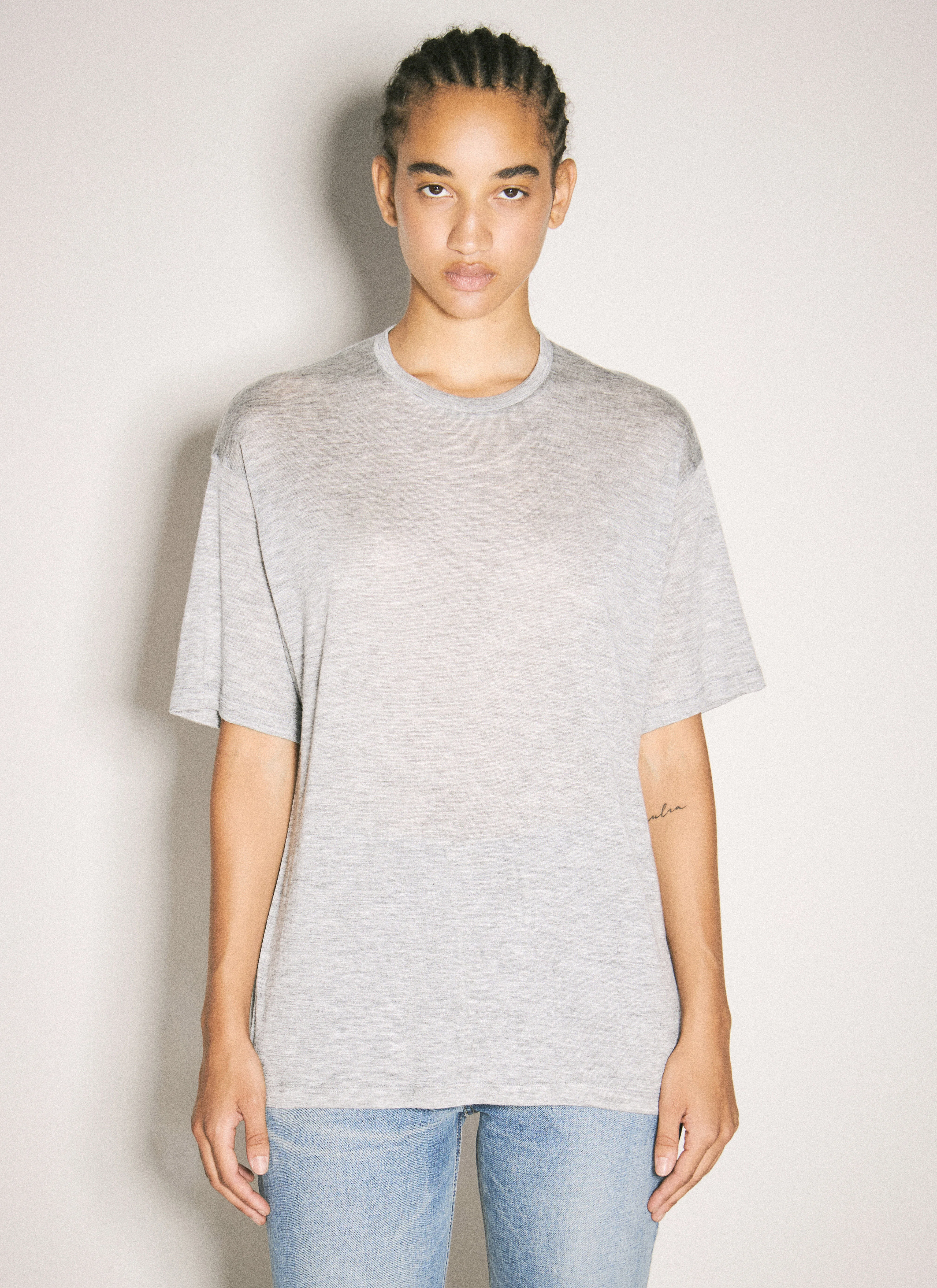 Wool And Silk T-Shirt - 1