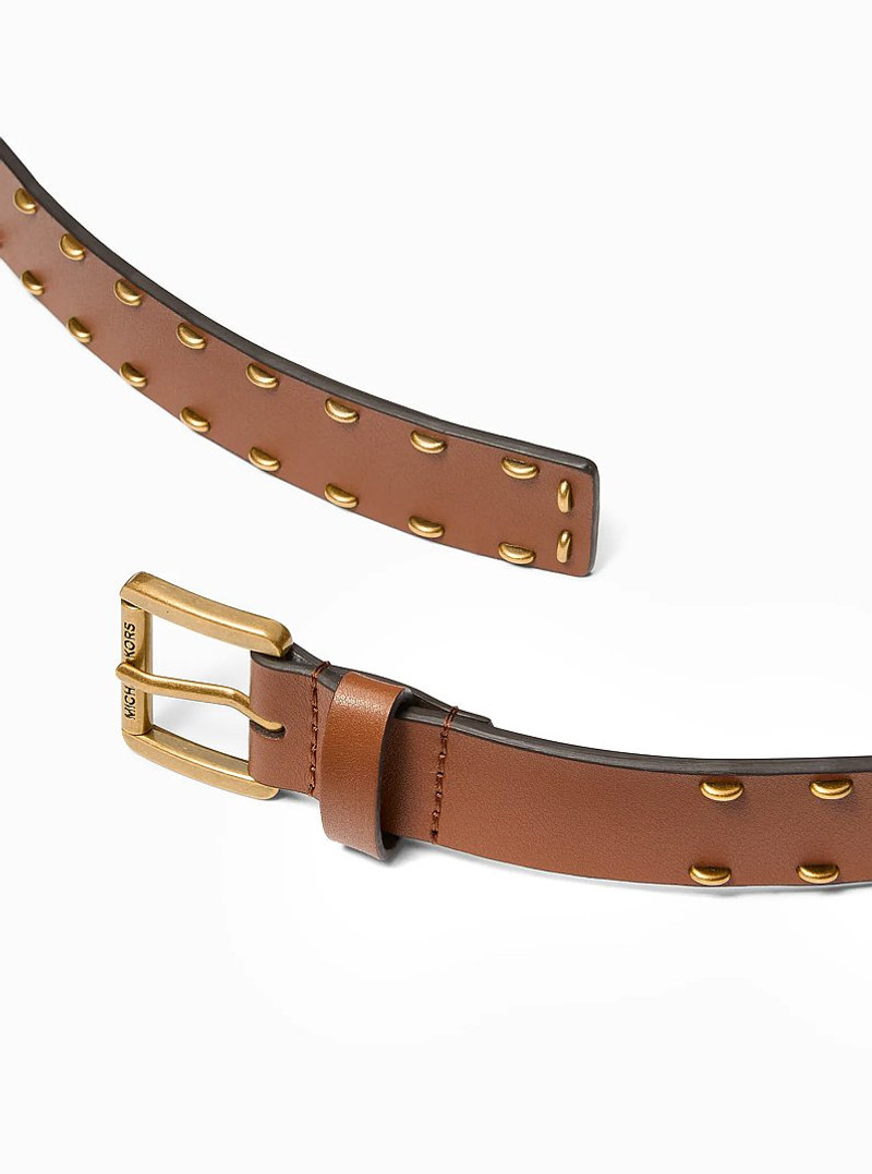 MICHAEL KORS Studded Leather Belt outlook