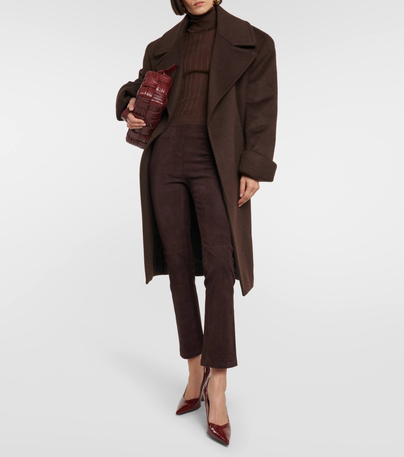 STOULS JP Twenty mid-rise bootcut suede pants outlook