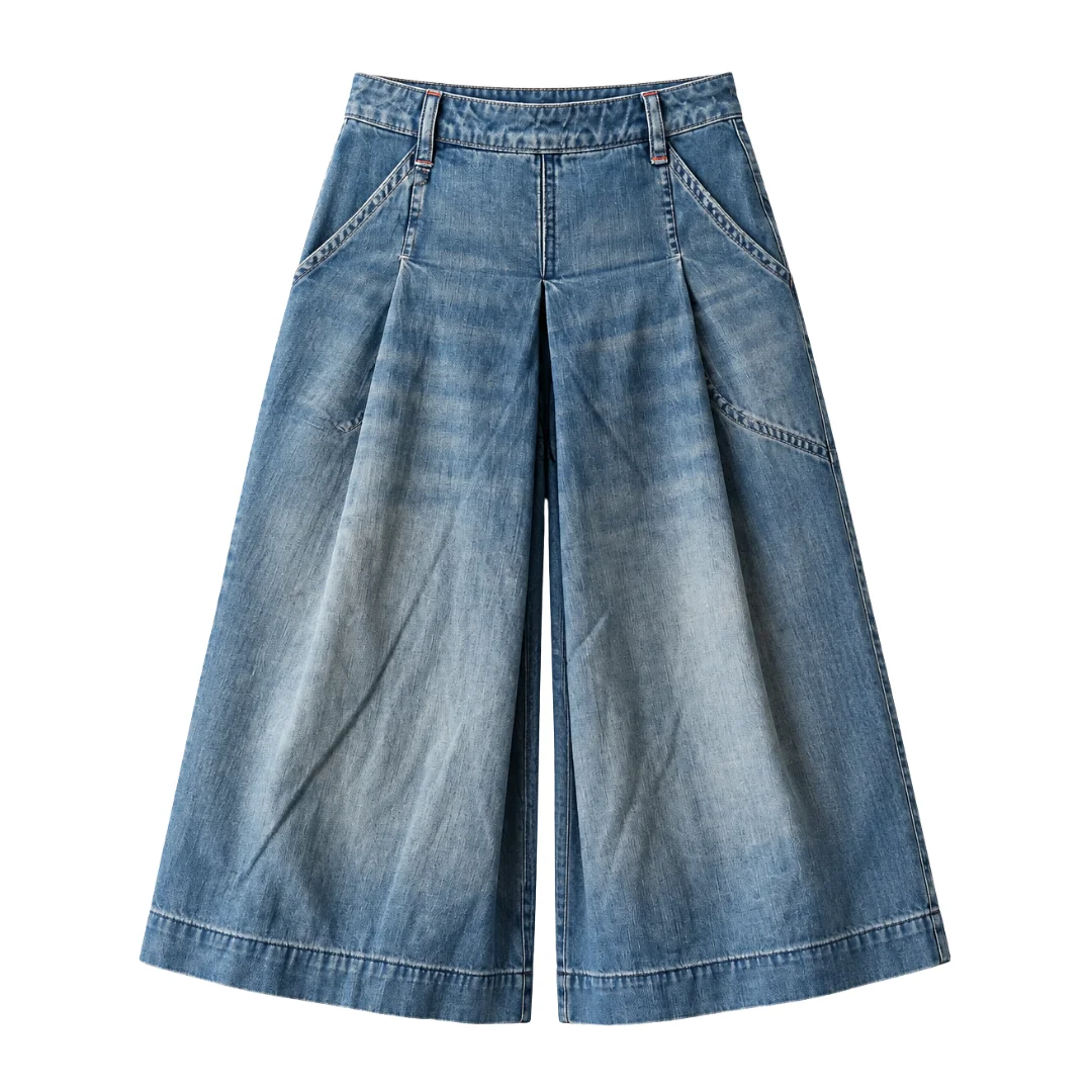 Windsor Blue Culotte Jean - 1