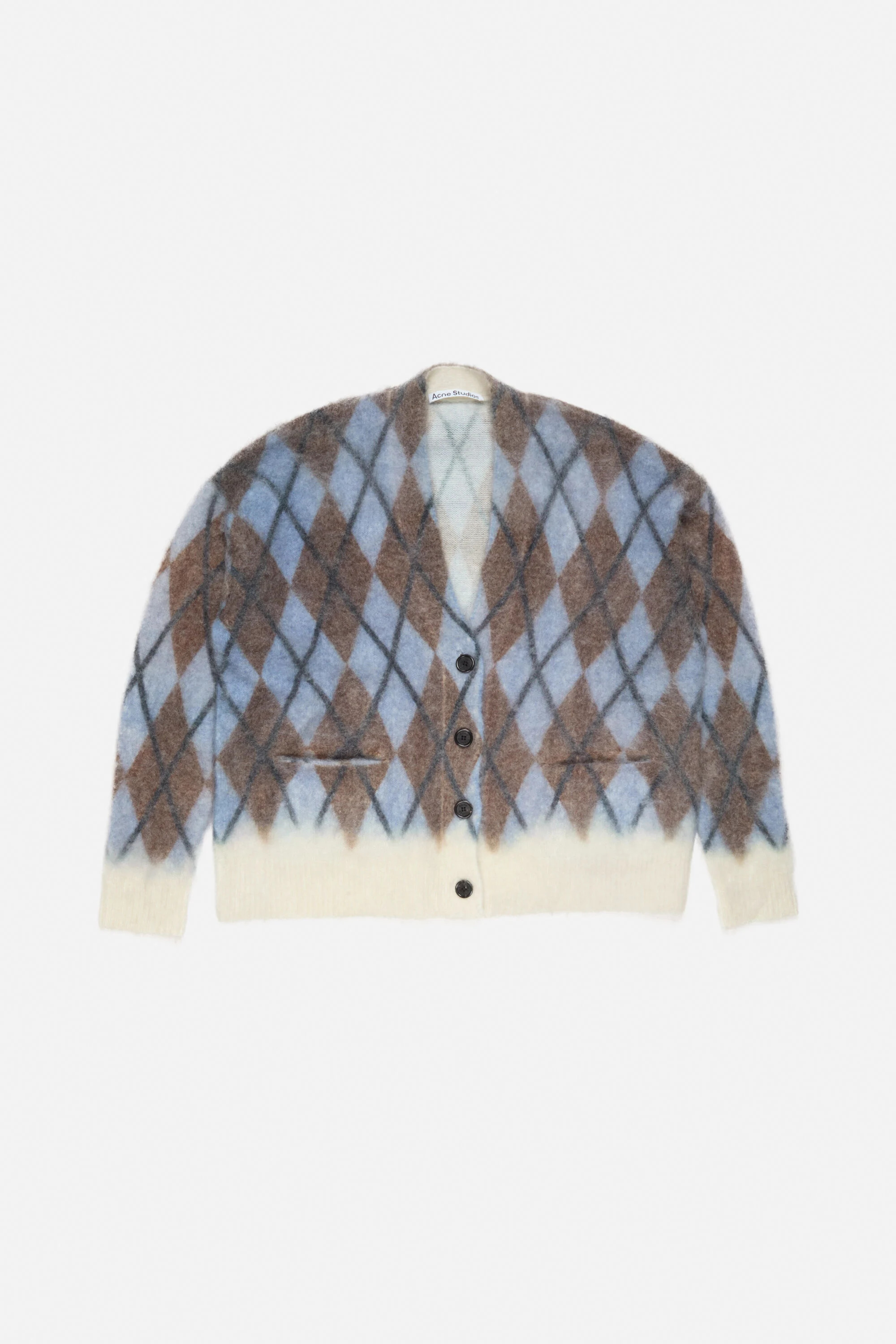 Mohair cardigan - Grey/brown - 6