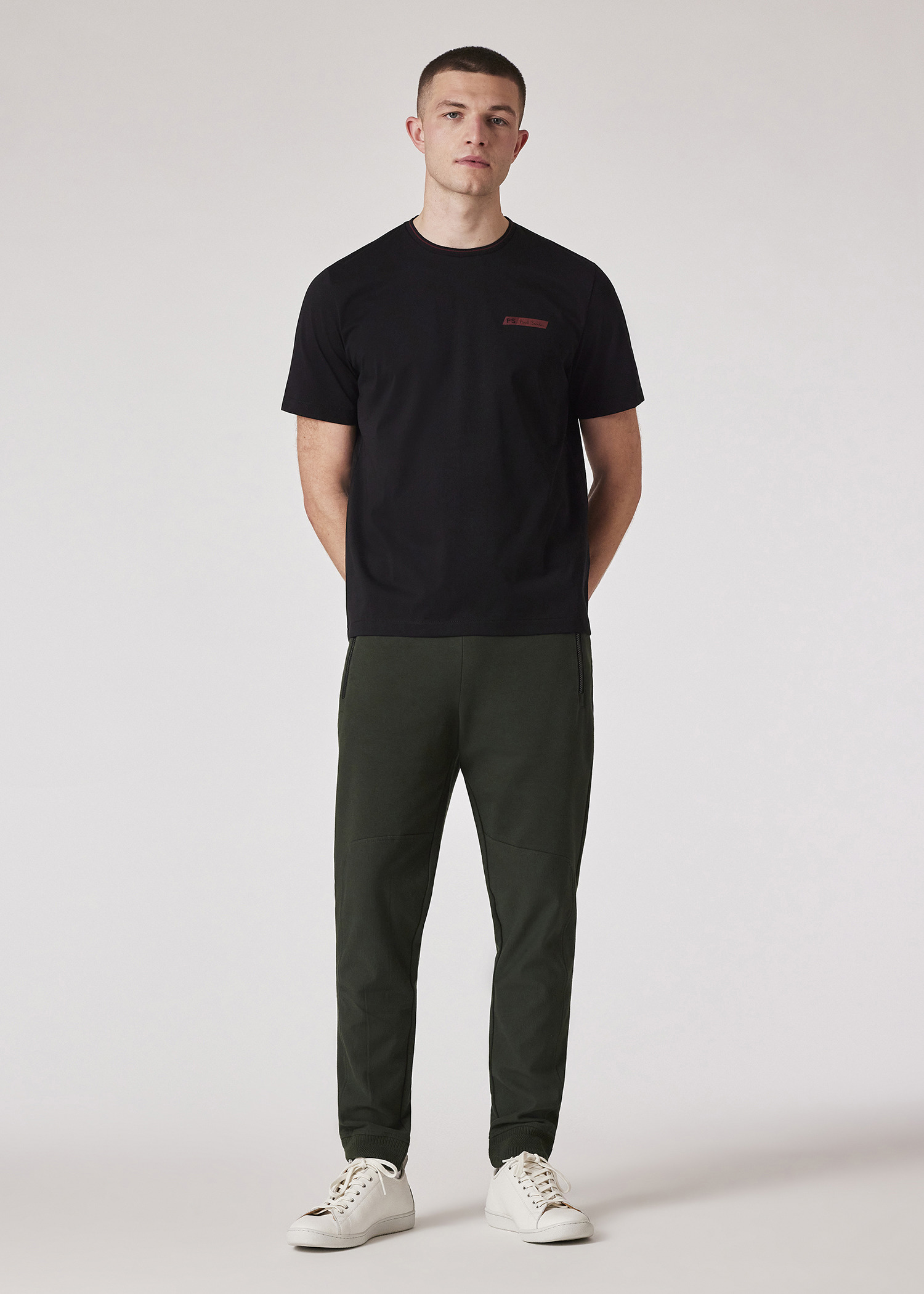 Slim-Fit Green Stretch-Cotton Track Pants - 4