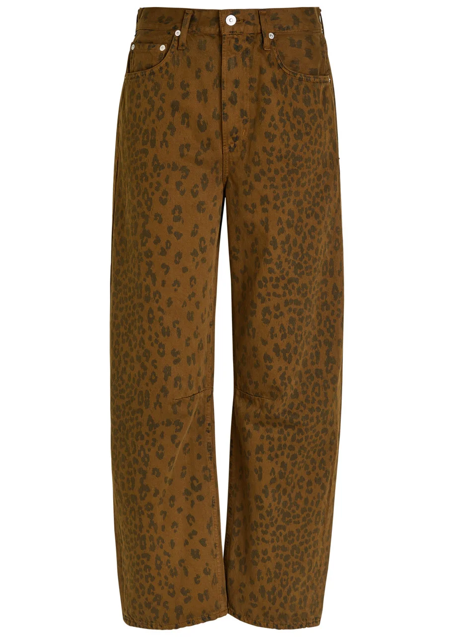 Citizens OF Humanity Miro Leopard-print Barrel-leg Jeans - 1
