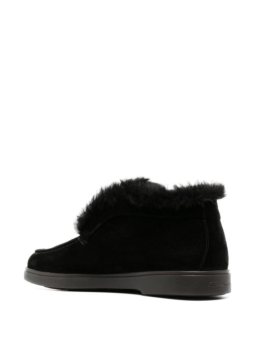 slip-on shearling loafers - 3