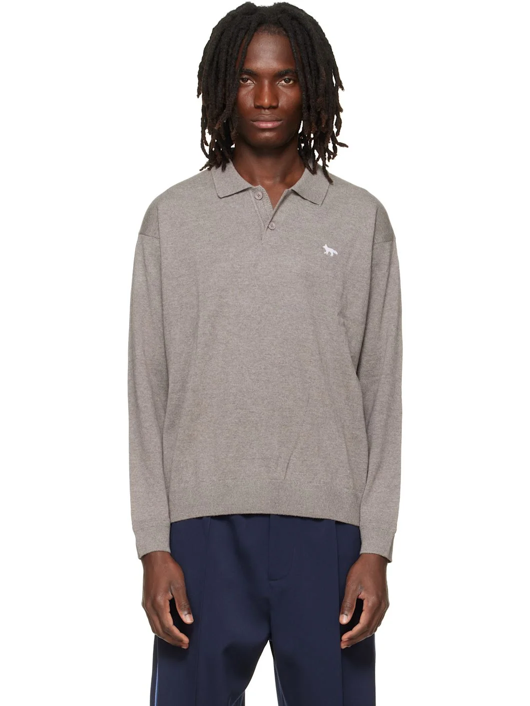 Taupe Profile Fox Comfort Polo - 1