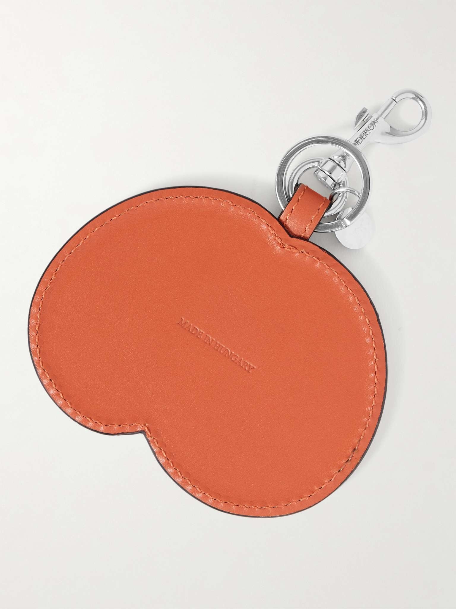 Peach Leather Key Fob - 3