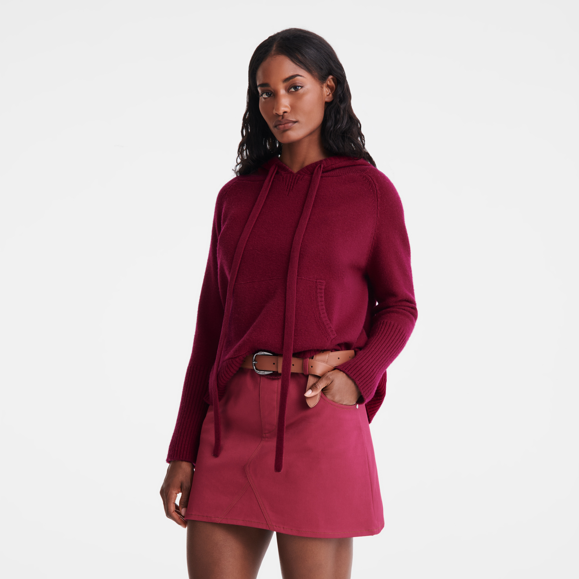 Hoodie jumper Beetroot - Knit - 4