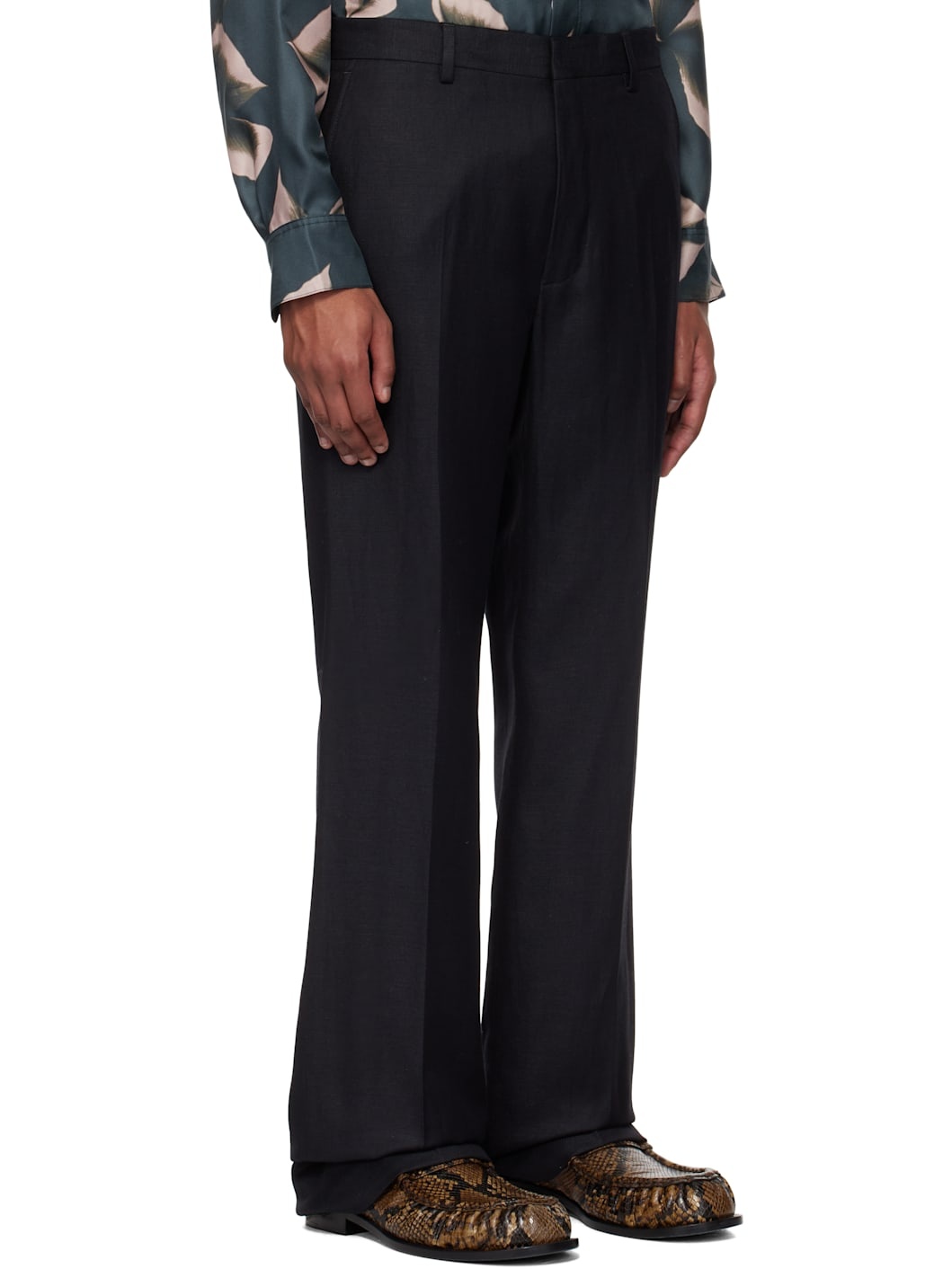 Black Creased Trousers - 2