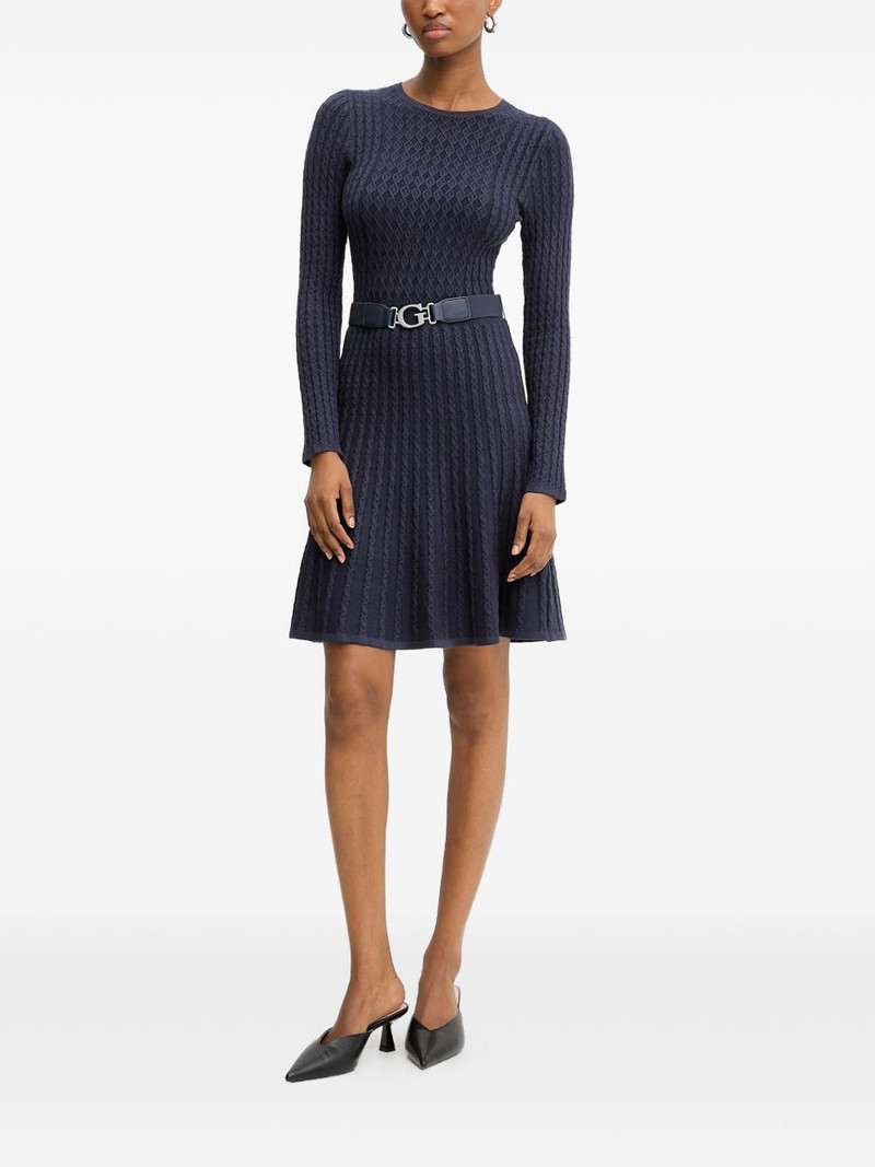 GUESS USA long-sleeved belted mini dress outlook