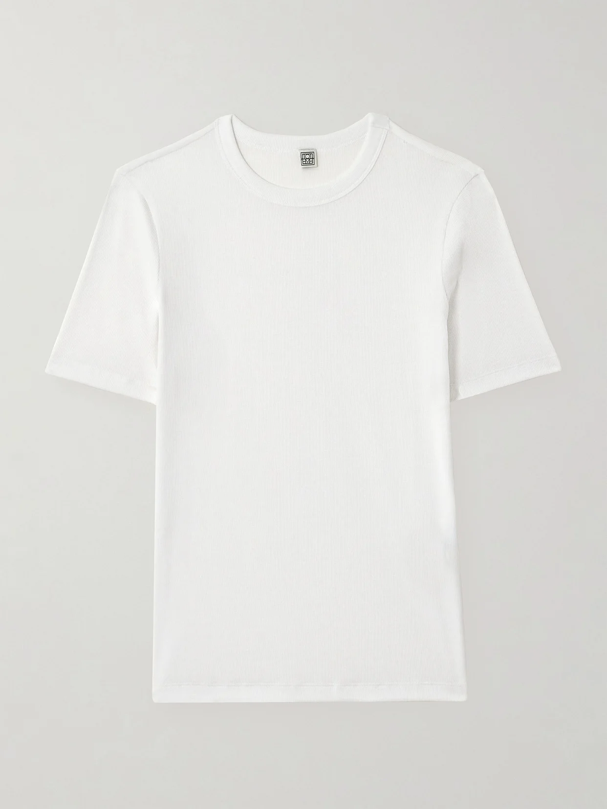 Ribbed Stretch-cotton Jersey T-shirt - 1