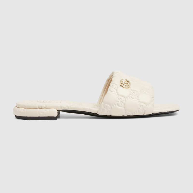 Women's slide sandal with Double G - 1